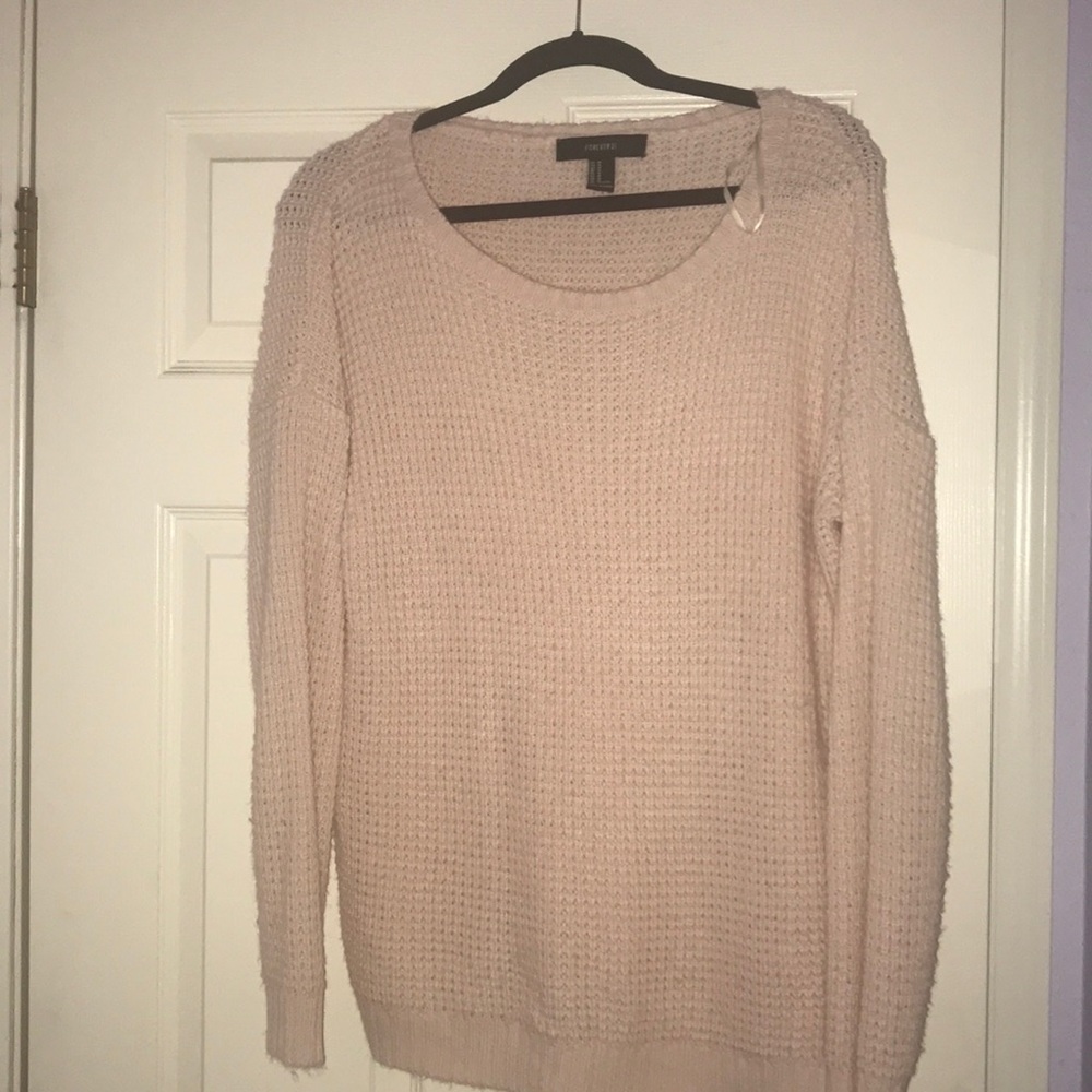Light pink comfy oversized sweater